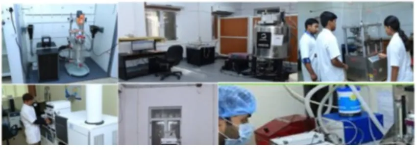 Laboratory instrumentation including reaction stations, chromatography systems and analysts at work